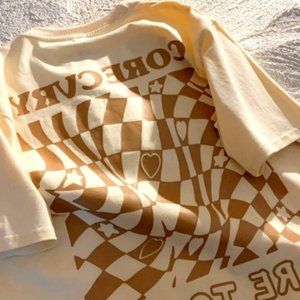 "CheckerBoard" Short Sleeve graphic T